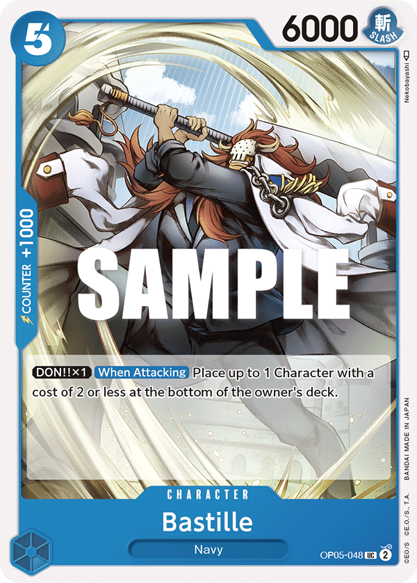 Carte Bastille OP05-048 Uncommon — One Piece TCG OP-05 Awakening of the New Era (Bandai)