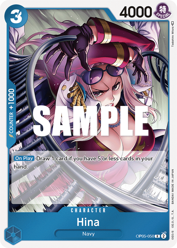 Carte Hina OP05-050 Rare — One Piece TCG OP-05 Awakening of the New Era (Bandai)