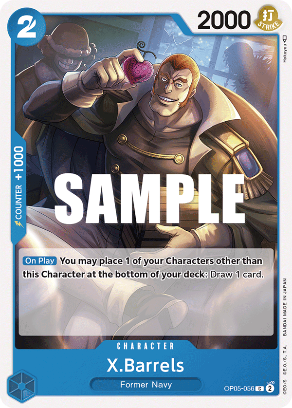 Carte X.Barrels OP05-056 Common — One Piece TCG OP-05 Awakening of the New Era (Bandai)