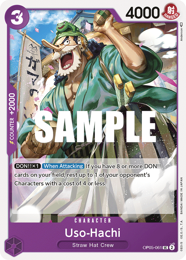 Carte Uso-Hachi OP05-061 Uncommon — One Piece TCG OP-05 (Bandai)