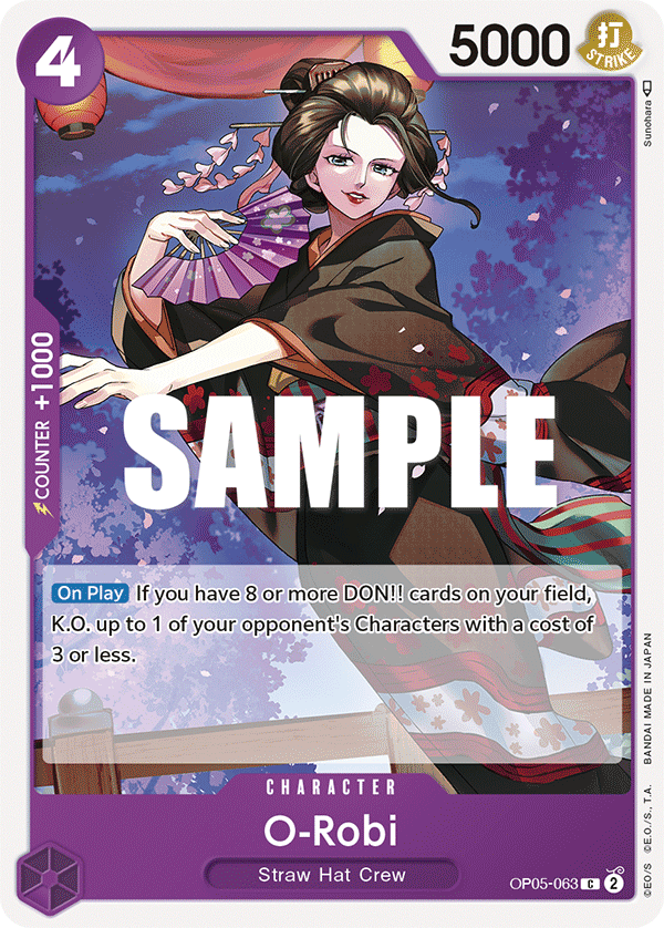 Carte O-Robi OP05-063 Common — One Piece TCG OP-05 (Bandai)