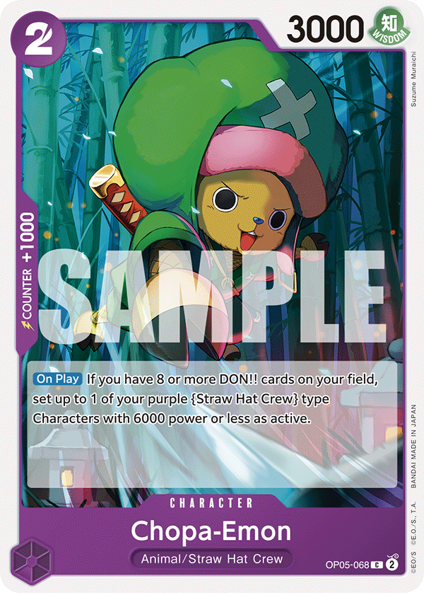 Carte Chopa-Emon OP05-068_p1 Common Alt Art — One Piece TCG OP-05 Awakening of the New Era (Bandai)