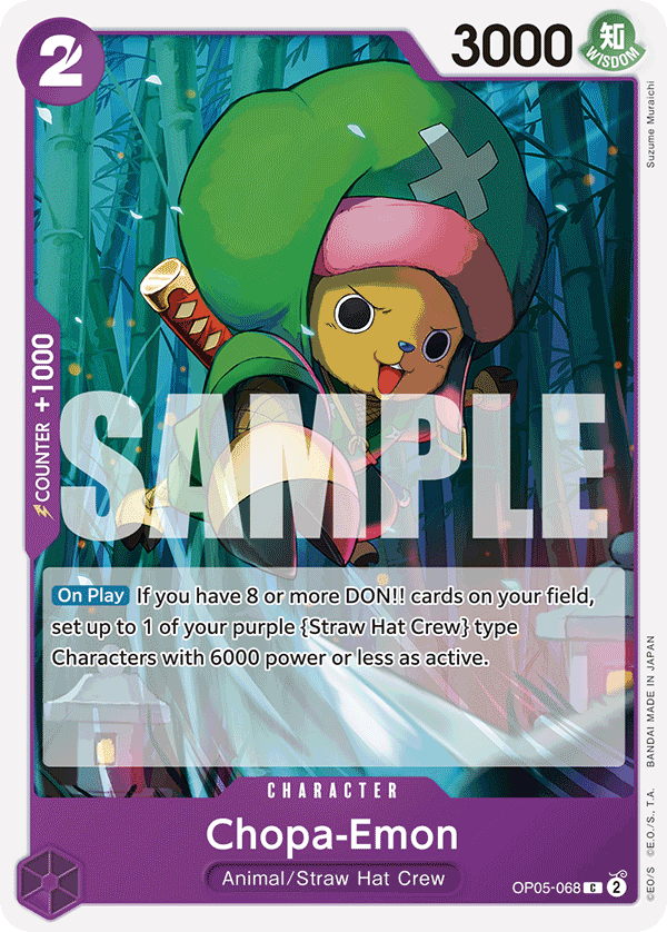 Carte Chopa-Emon OP05-068_r1 Common — One Piece TCG ST-18 (Bandai)