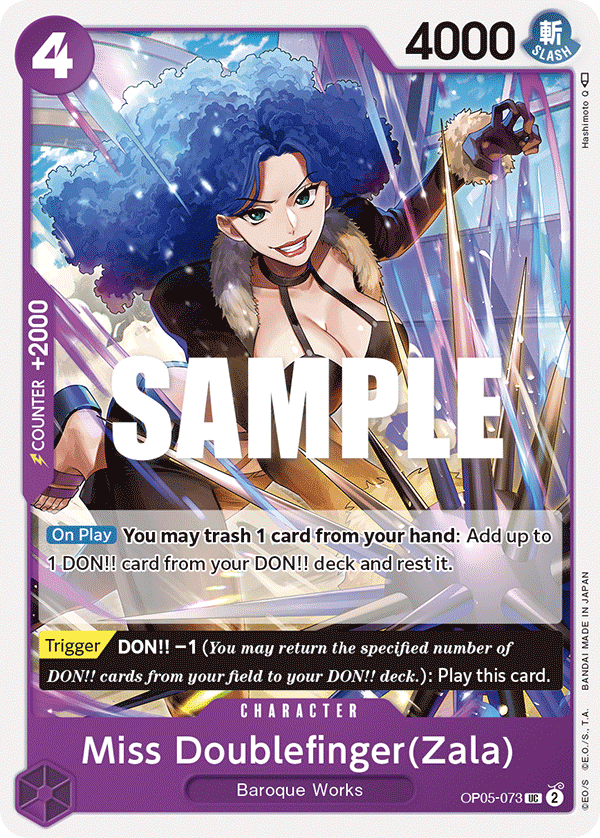 Carte Miss Doublefinger(Zala) OP05-073 Uncommon — One Piece TCG OP-05 Awakening of the New Era (Bandai)