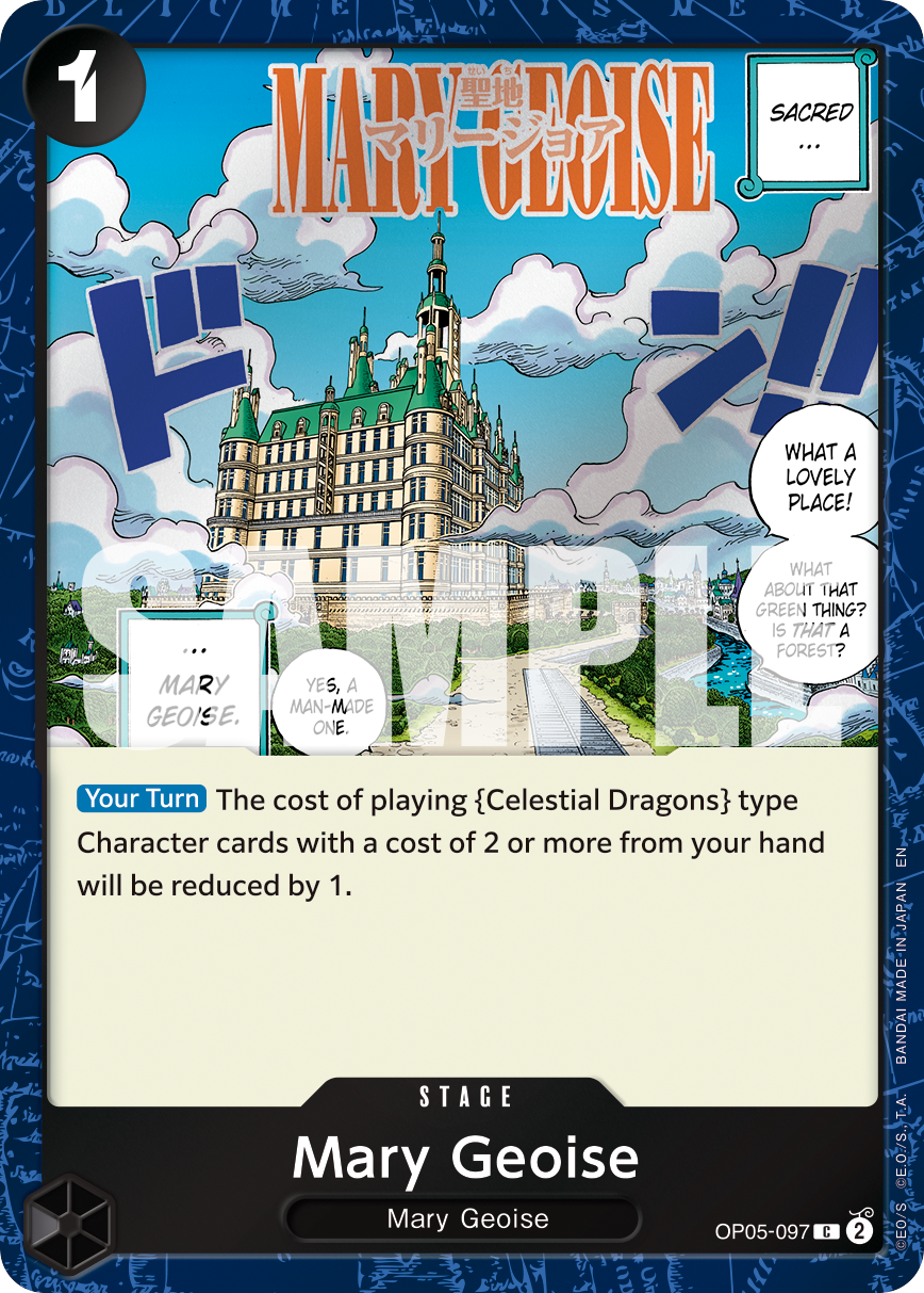 Carte Terre Sainte de Marie Joie OP05-097_p1 Common Alt Art — One Piece TCG PRB-02 The Best Vol. 2 (Bandai)