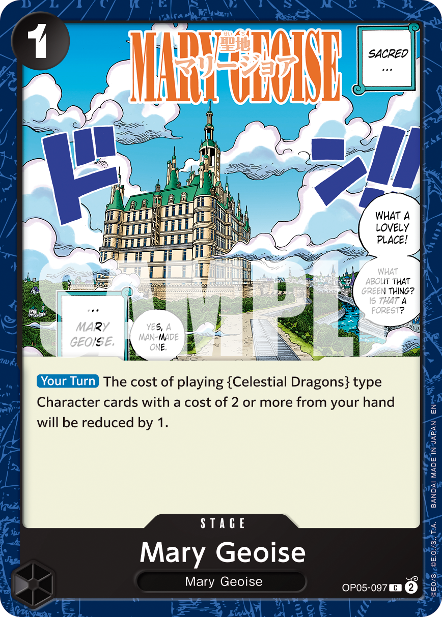 Carte Terre Sainte de Marie Joie OP05-097_r1 Common Serial — One Piece TCG PRB-02 The Best Vol. 2 (Bandai)