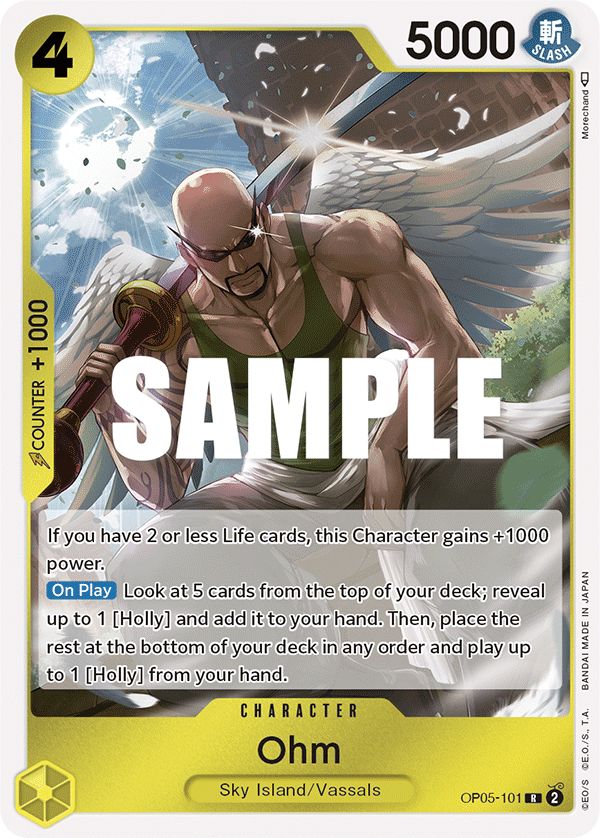Carte Ohm OP05-101 Rare — One Piece TCG OP-05 Awakening of the New Era (Bandai)