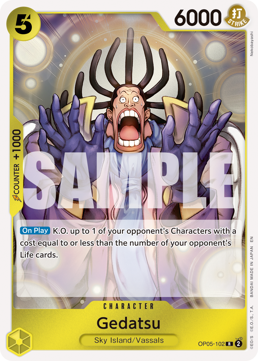 Carte Gedatsu OP05-102_r1 Rare Serial — One Piece TCG PRB-02 The Best Vol. 2 (Bandai)