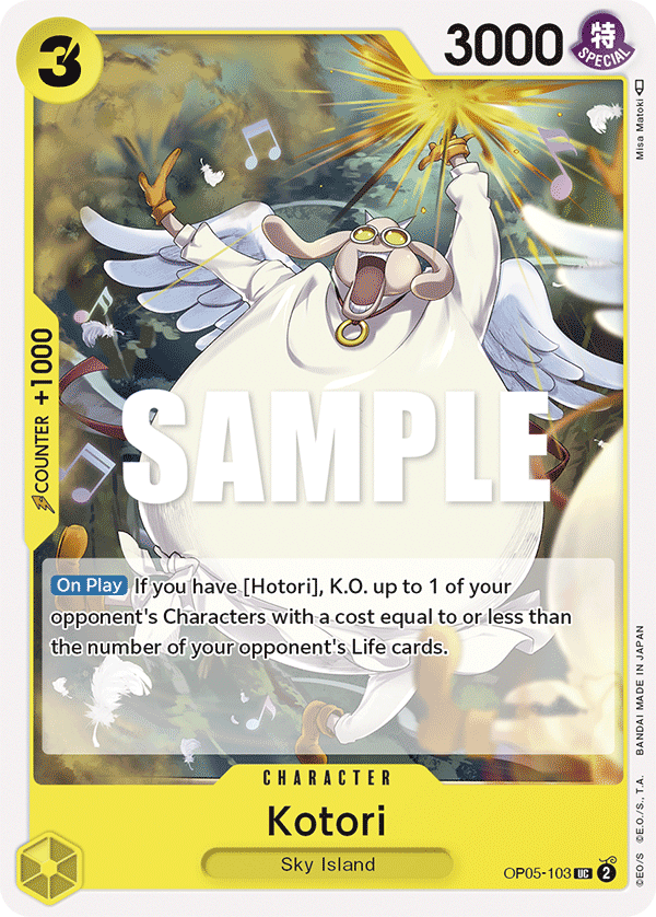 Carte Kotori OP05-103 Uncommon — One Piece TCG OP-05 Awakening of the New Era (Bandai)