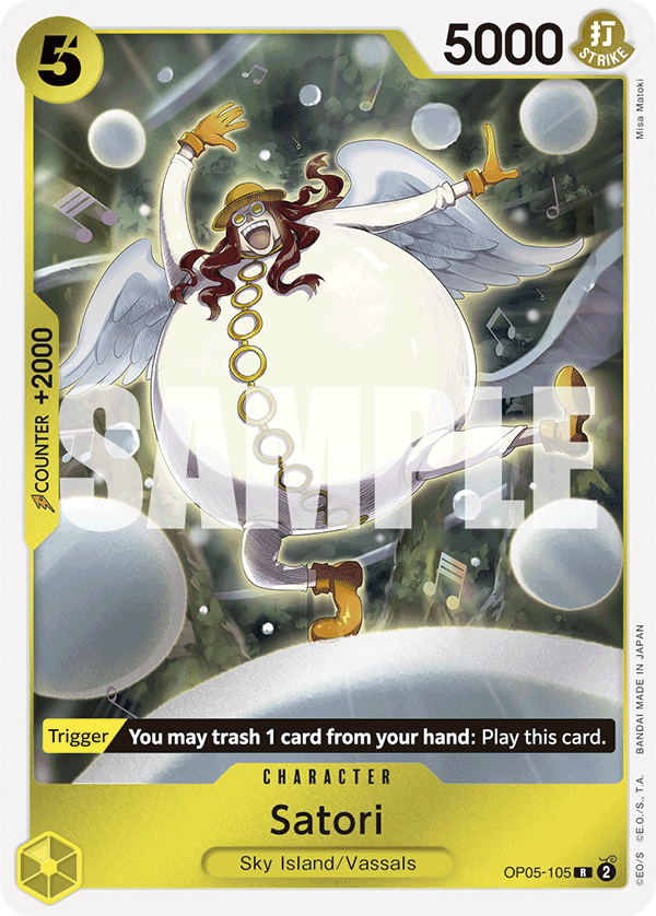 Carte Satori OP05-105_p1 Rare Alt Art — One Piece TCG OP-05 Awakening of the New Era (Bandai)