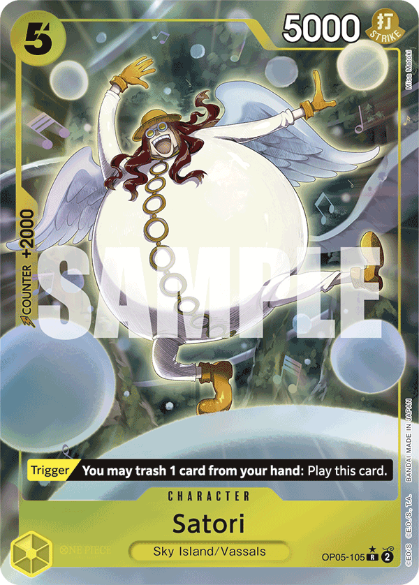 Carte Satori OP05-105_p3 Rare Alt Art — One Piece TCG PRB-01 The Best (Bandai)