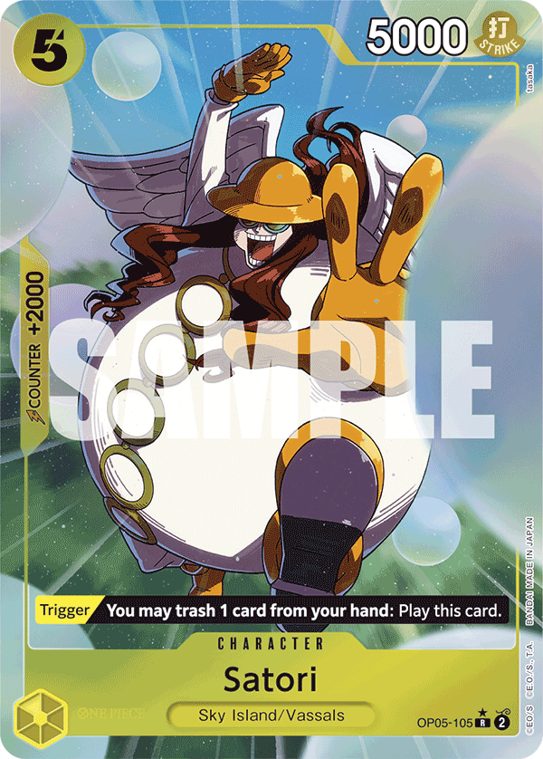 Carte Satori OP05-105_p4 Rare Alt Art — One Piece TCG PRB-01 The Best (Bandai)