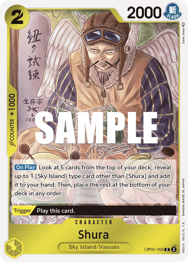 Carte Shura OP05-106 Rare — One Piece TCG OP-05 Awakening of the New Era (Bandai)