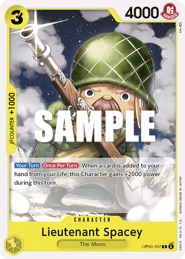 Carte Lieutenant Spacey OP05-107 Common — One Piece TCG OP-05 Awakening of the New Era (Bandai)