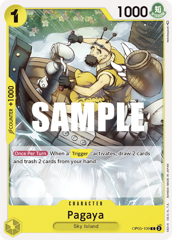 Carte Pagaya OP05-109 Common — One Piece TCG OP-05 Awakening of the New Era (Bandai)