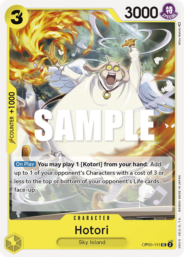 Carte Hotori OP05-111 Uncommon — One Piece TCG OP-05 Awakening of the New Era (Bandai)