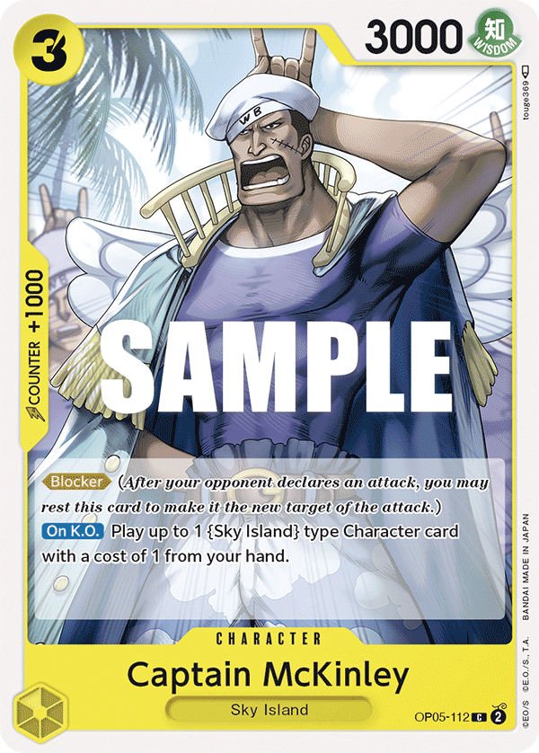 Carte Captain McKinley OP05-112 Common — One Piece TCG OP-05 Awakening of the New Era (Bandai)