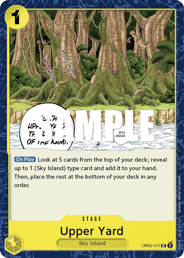 Carte Upper Yard OP05-117 Uncommon — One Piece TCG OP-05 Awakening of the New Era (Bandai)