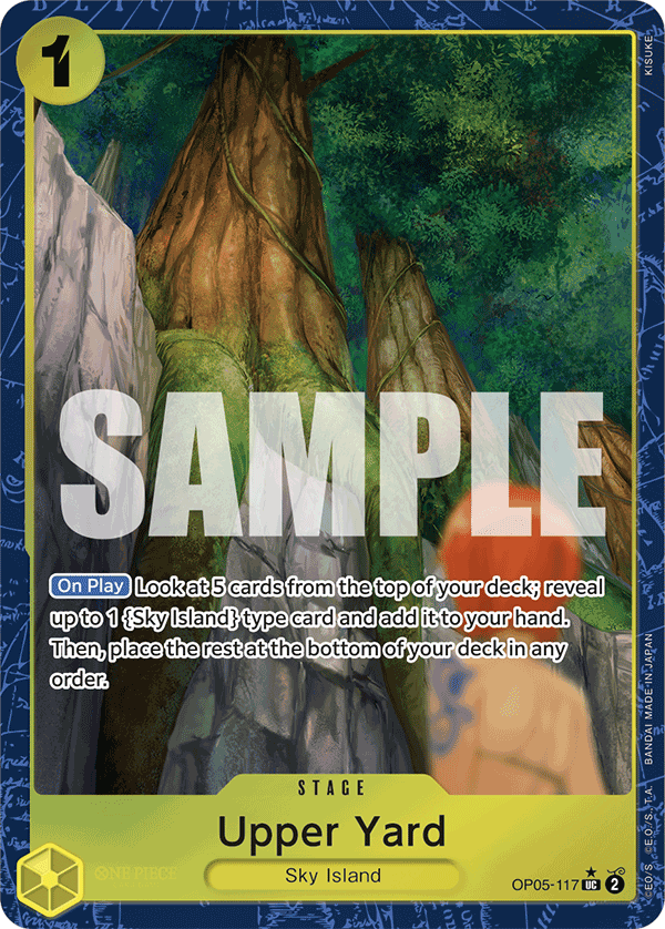 Carte Upper Yard OP05-117_p4 Uncommon Alt Art — One Piece TCG PRB-01 The Best (Bandai)