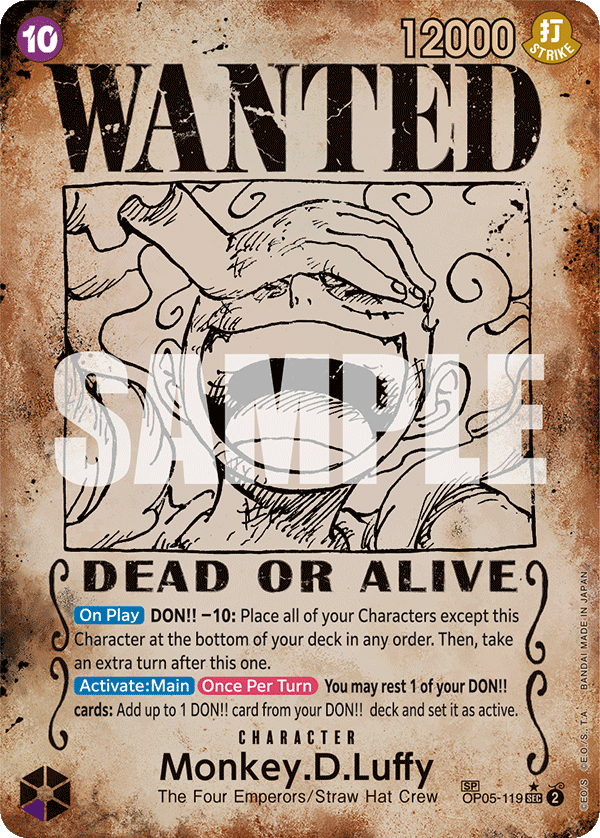 Carte Monkey D. Luffy OP05-119_p6 Special — One Piece TCG OP-11 (Bandai)