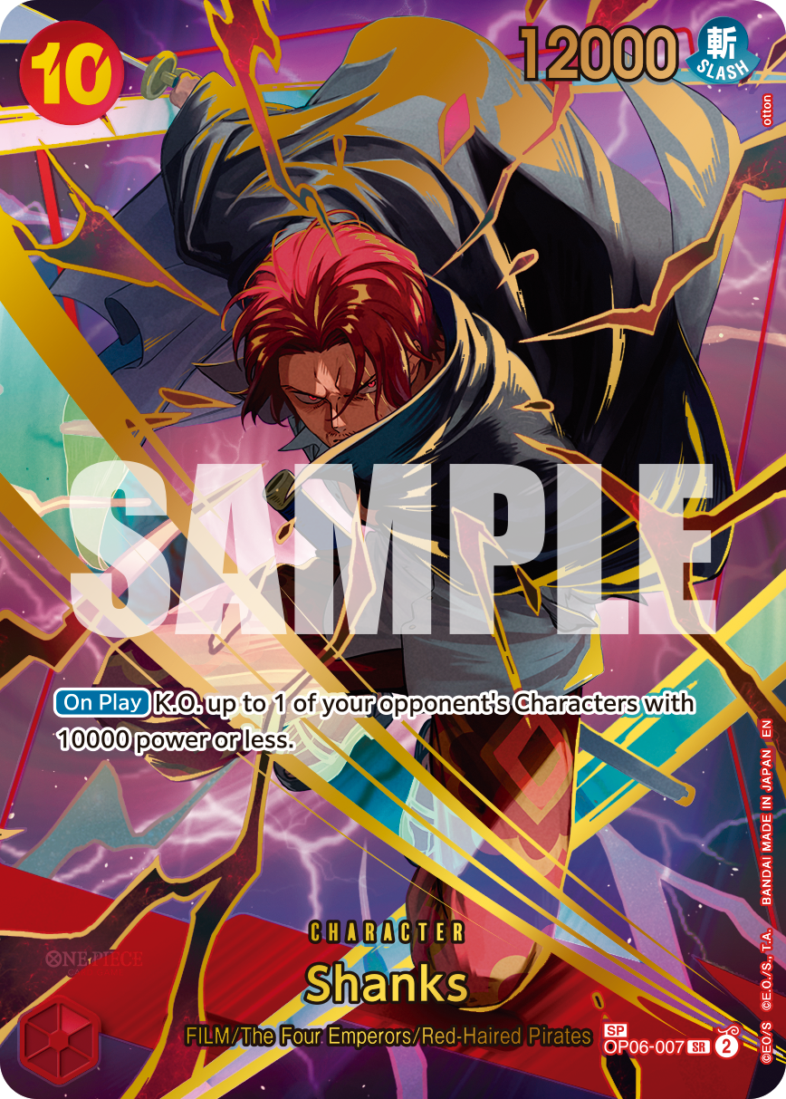 Carte Shanks OP06-007_p2 Special Alt Art — One Piece TCG PRB-02 The Best Vol. 2 (Bandai)
