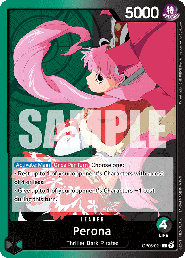 Carte Perona OP06-021 Leader — One Piece TCG OP-06 (Bandai)