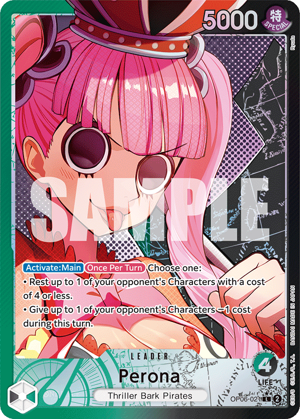 Carte Perona OP06-021_p1 Leader — One Piece TCG OP-06 (Bandai)