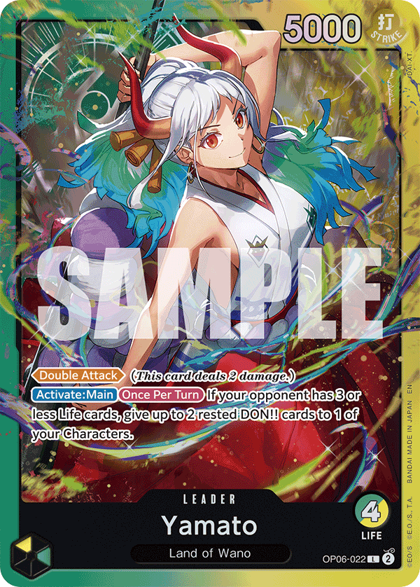 Carte Yamato OP06-022_p3 Leader — One Piece TCG ST-28 (Bandai)