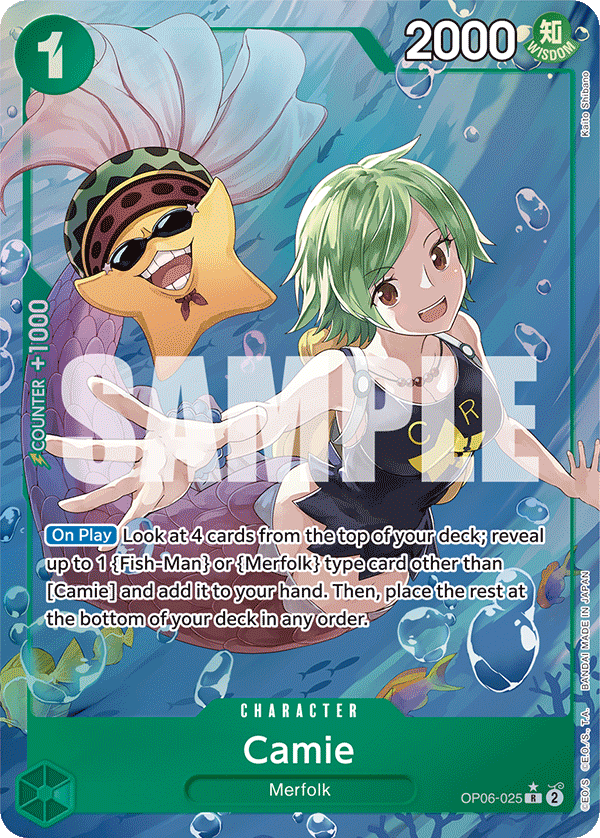 Carte Camie OP06-025_p1 Rare Alt Art — One Piece TCG OP-06 Wings of the Captain (Bandai)