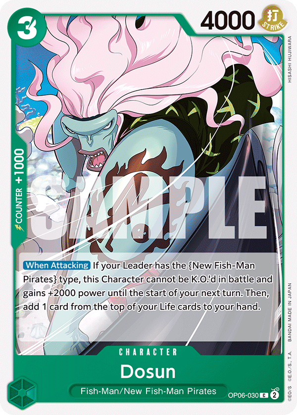 Carte Dosun OP06-030 Common — One Piece TCG OP-06 Wings of the Captain (Bandai)