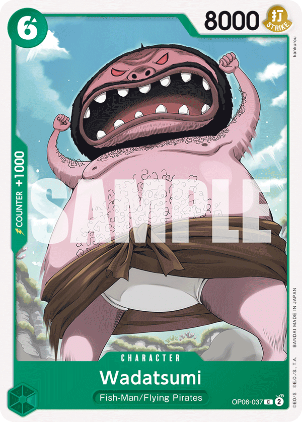 Carte Wadatsumi OP06-037 Common — One Piece TCG OP-06 Wings of the Captain (Bandai)
