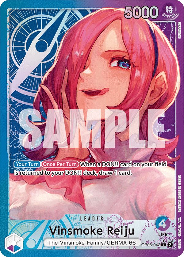 Carte Reiju Vinsmoke OP06-042_p1 Leader — One Piece TCG OP-06 (Bandai)