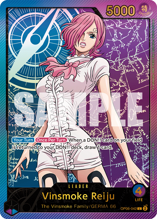 Vinsmoke Reiju OP06-042_p2 (Leader) — V.3 Alt Art