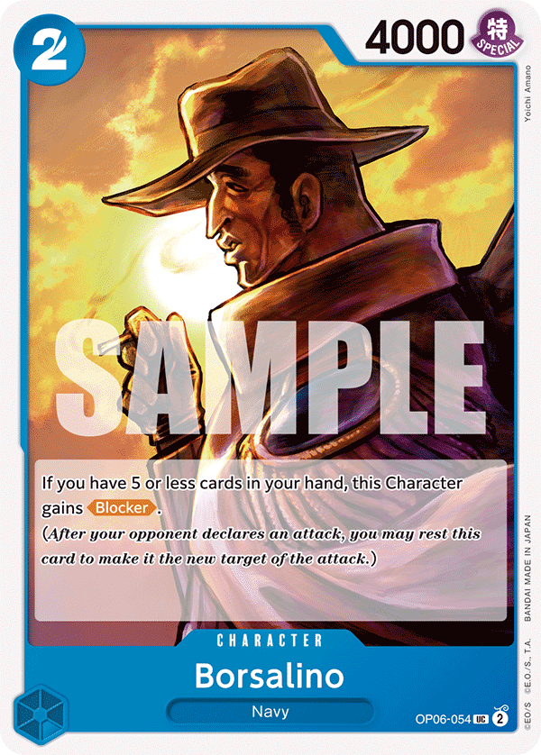 Carte Borsalino OP06-054 Uncommon — One Piece TCG OP-06 Wings of the Captain (Bandai)