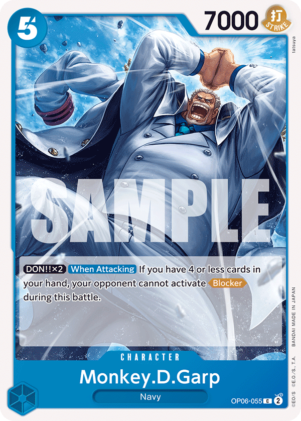 Carte Monkey.D.Garp OP06-055 Common — One Piece TCG OP-06 Wings of the Captain (Bandai)