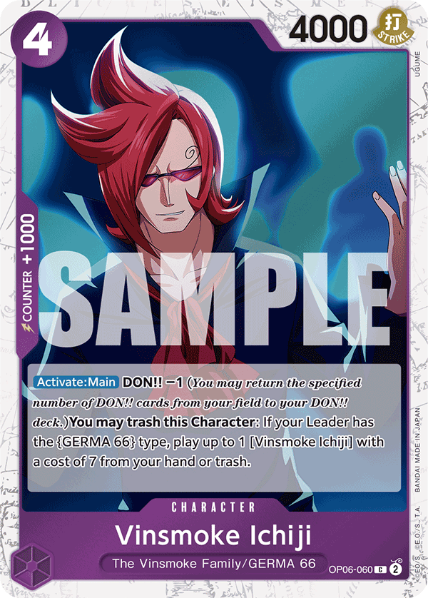Carte Ichiji Vinsmoke OP06-060_p2 Common — One Piece TCG PRB-01 (Bandai)
