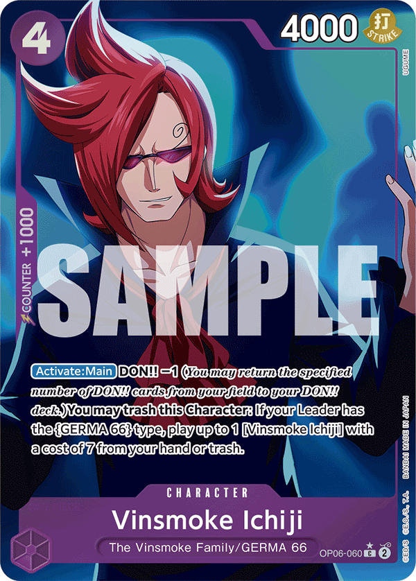 Carte Ichiji Vinsmoke OP06-060_p3 Common — One Piece TCG PRB-01 (Bandai)