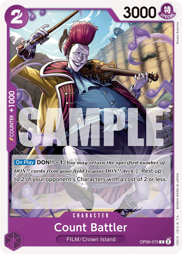 Carte Count Battler OP06-075 Common — One Piece TCG OP-06 Wings of the Captain (Bandai)