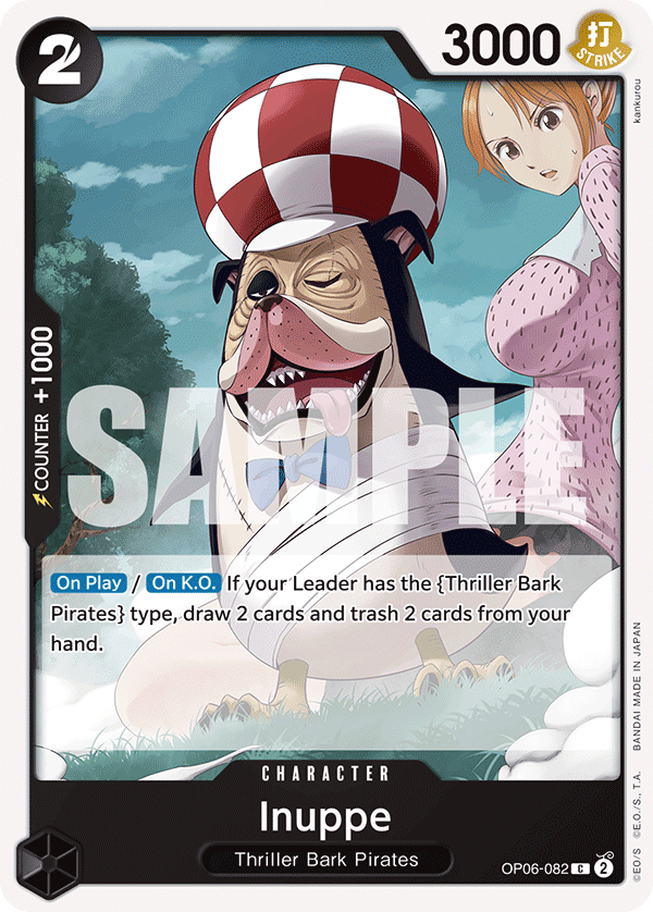 Carte Inuppe OP06-082 Common — One Piece TCG OP-06 Wings of the Captain (Bandai)