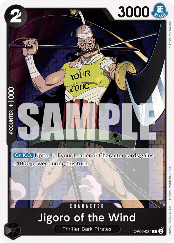 Carte Jigoro of the Wind OP06-084 Common — One Piece TCG OP-06 Wings of the Captain (Bandai)