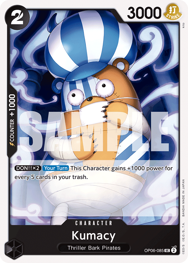 Carte Kumacy OP06-085 Uncommon — One Piece TCG OP-06 Wings of the Captain (Bandai)