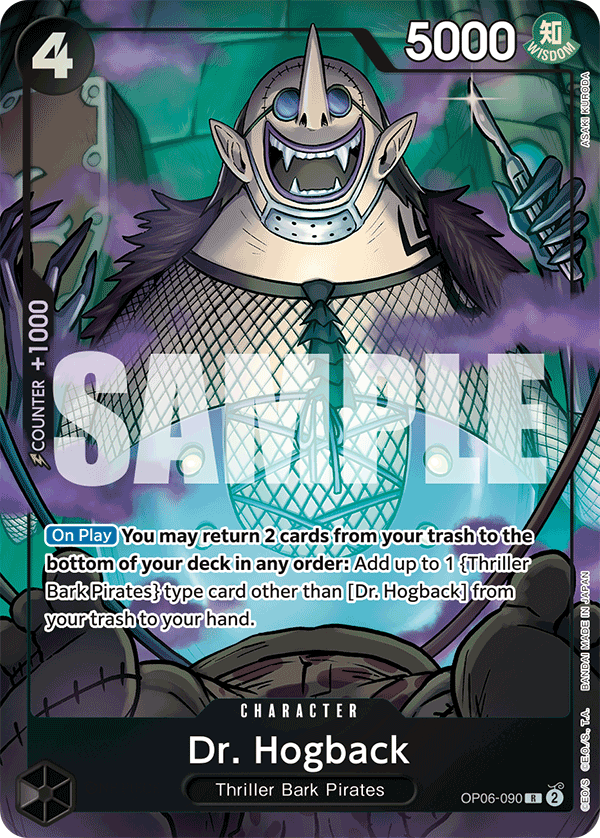 Carte Dr. Hogback OP06-090_p1 Rare Alt Art — One Piece TCG OTHER One Piece Products (Bandai)