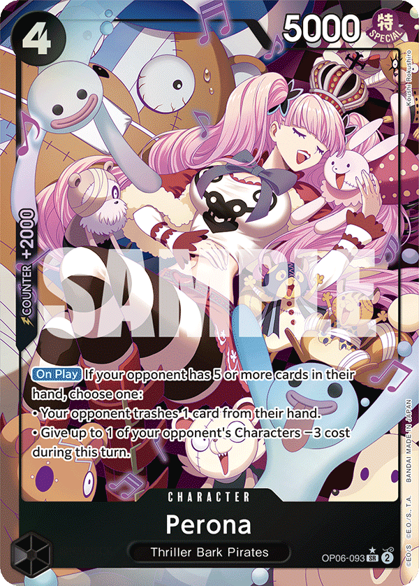 Carte Perona OP06-093_p1 Super Rare Alt Art — One Piece TCG OP-06 Wings of the Captain (Bandai)