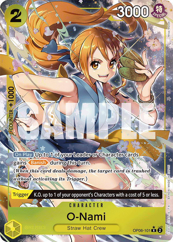 Carte O-Nami OP06-101_p1 Rare — One Piece TCG OP-06 (Bandai)