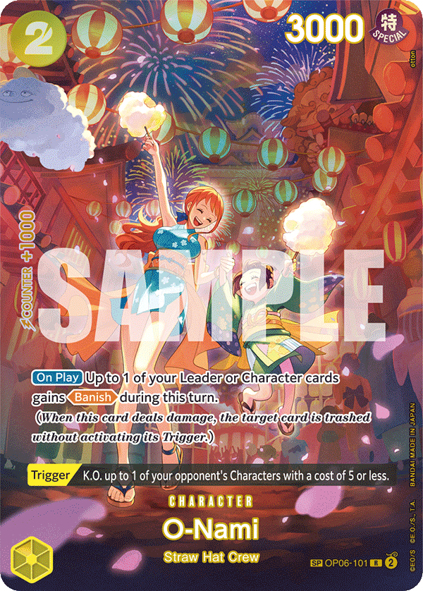 Carte O-Nami OP06-101_p2 Special — One Piece TCG OP-07 (Bandai)