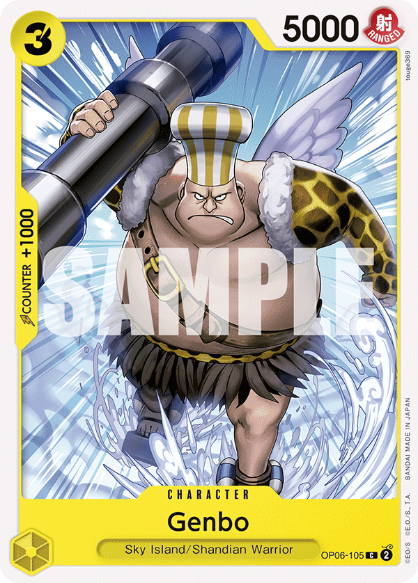 Carte Genbo OP06-105 Common — One Piece TCG OP-06 Wings of the Captain (Bandai)