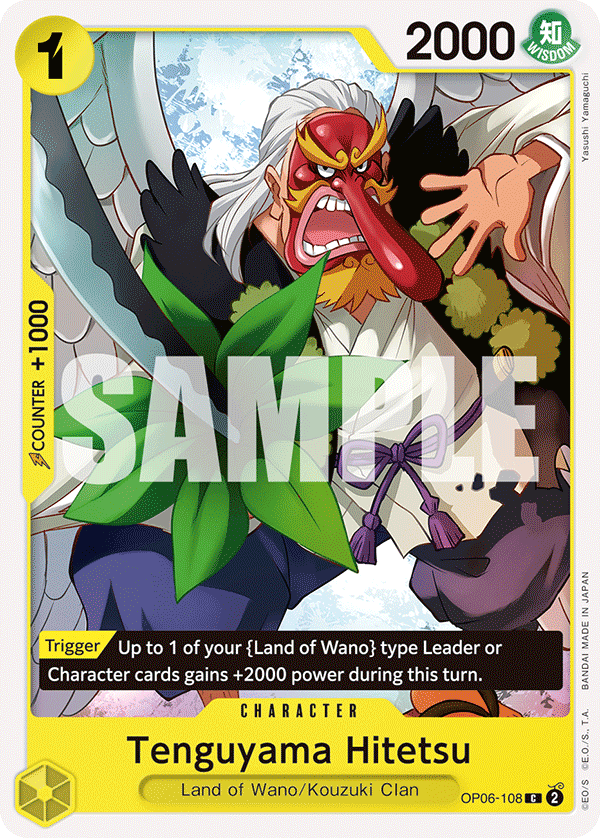 Carte Tenguyama Hitetsu OP06-108 Common — One Piece TCG OP-06 Wings of the Captain (Bandai)