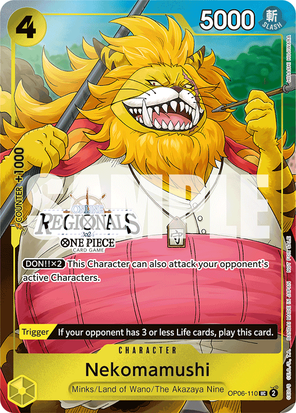 Nekomamushi OP06-110_p1 (Uncommon) — V.2 Alt Art