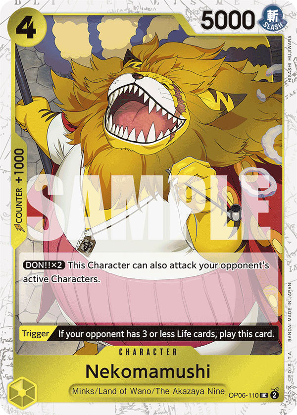 Carte Chavipère OP06-110_p3 Uncommon Alt Art — One Piece TCG PRB-01 The Best (Bandai)