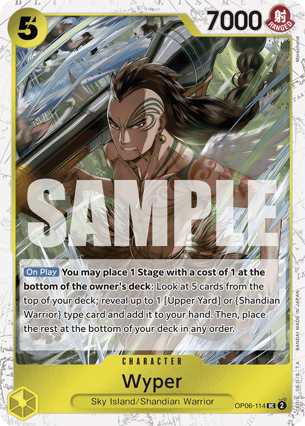 Carte Wiper OP06-114_p2 Uncommon Alt Art — One Piece TCG PRB-01 The Best (Bandai)